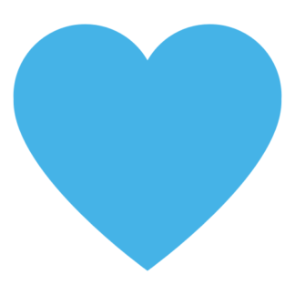 Heart Decal (Baby Blue)